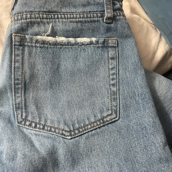 Vervet distressed raw hem wide leg jeans - Picture 9 of 15